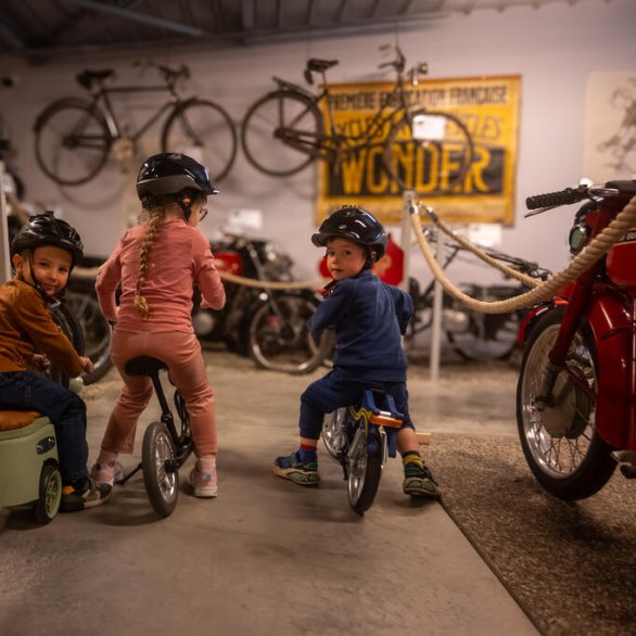 visite en draisienne pour enfants