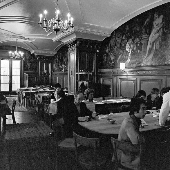 Restaurant Kunsthalle, 1973. Foto: Hans Bertolf, Staatsarchiv Basel-Stadt, BSL 1013 1-6112 1