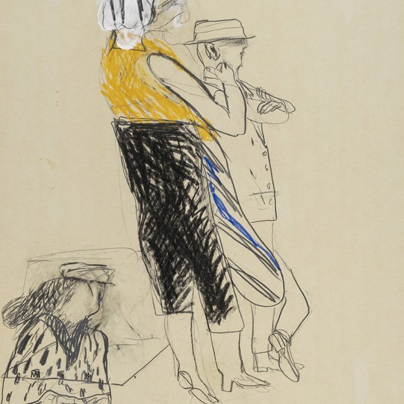 Zeichnung der Künstlerin Romane Holderried Kaesdorf