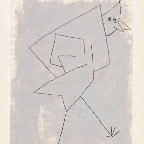 Paul Klee, höherer Vogel, Kreide auf Papier auf Karton, 29,5 x 20,9 cm, Zentrum Paul Klee, Bern