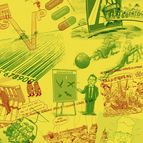 Symbolbild zur Ausstellung Gezeichnet 2025 im Museum für Kommunikation