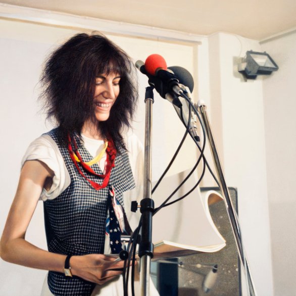 Franz Gertsch, Patti Smith IV, 1979, Acryl auf ungrundierter Baumwolle, 285 x 420 cm, Privatsammlung, Schweiz Private collection, Switzerland © Franz Gertsch AG