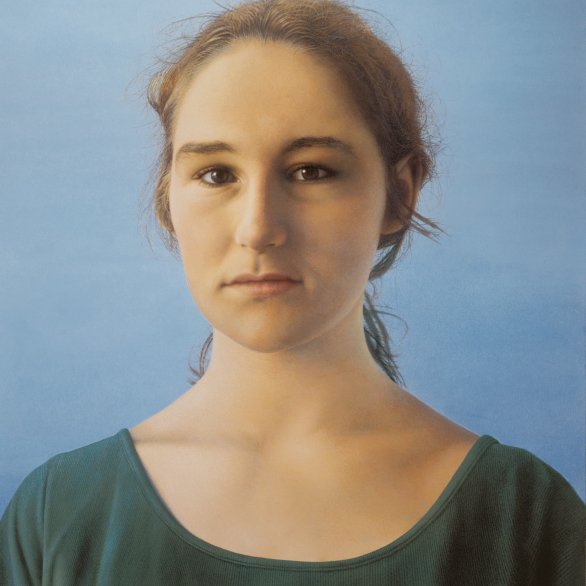 Franz Gertsch, Silvia I, 1998, Eitempera auf ungrundierter Baumwolle / Tempera on unprimed cotton, 290 x 280 cm, Museum Franz Gertsch, Burgdorf © Franz Gertsch AG