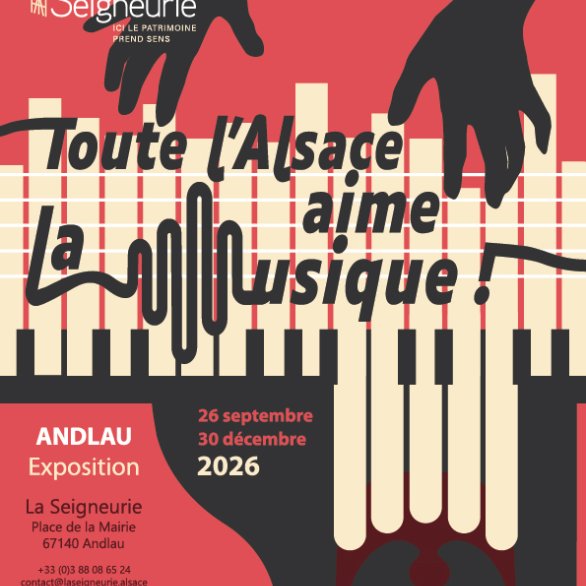 Affiche de l'exposition Toute l'Alsace aime la musique