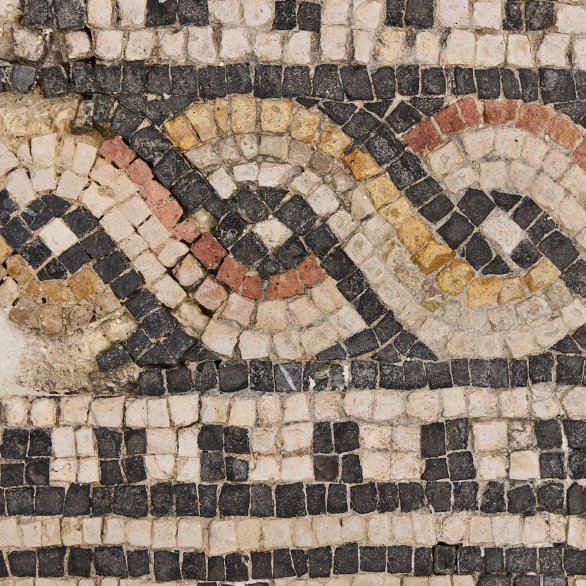 Mosaik aus der Pfandhaus-, Welschnonnengasse (Detail) © GDKE Landesmuseum Mainz, Foto: K. Pelka