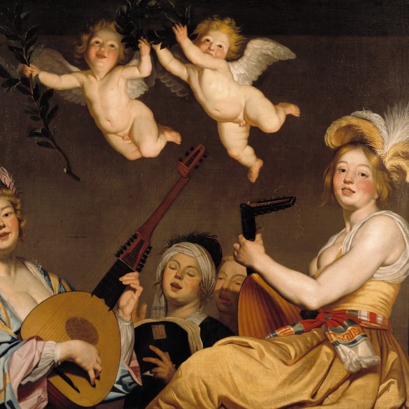 Gerrit van Honthorst oder Werkstatt, Das Konzert, nach 1624 © GDKE, Landesmuseum Mainz, Foto: U. Rudischer