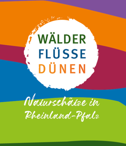 Plakat Wälder, Flüsse, Dünen - Naturschätze in Rheinland-Pfalz.