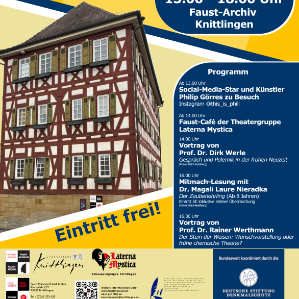 Plakat Tag des offenen Denkmals mit Programm