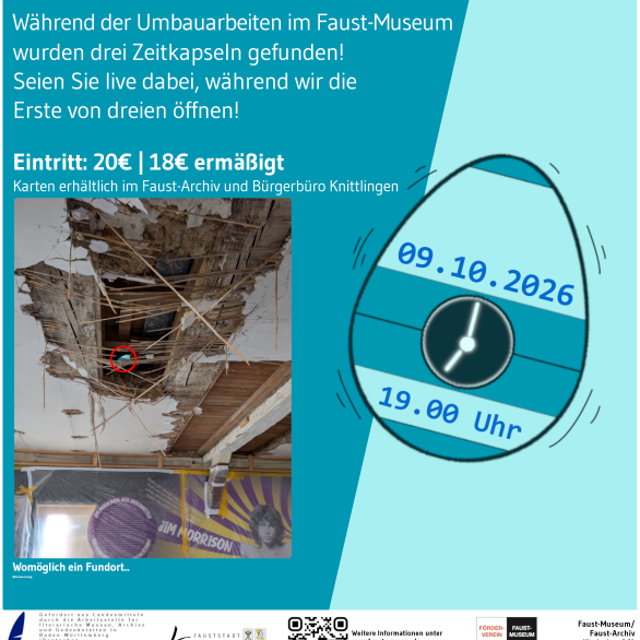 Plakat Faust in der Zeitkapsel I