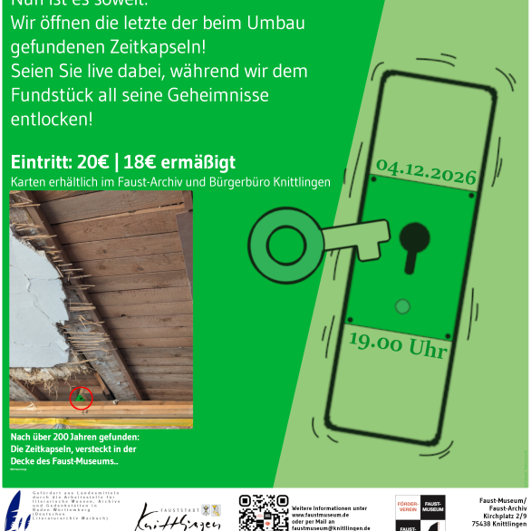 Plakat Faust in der Zeitkapsel III