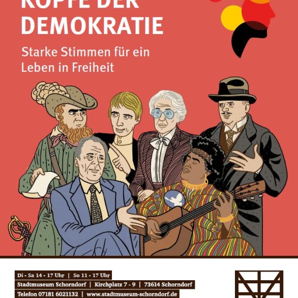 Plakat Köpfe der Demokratie