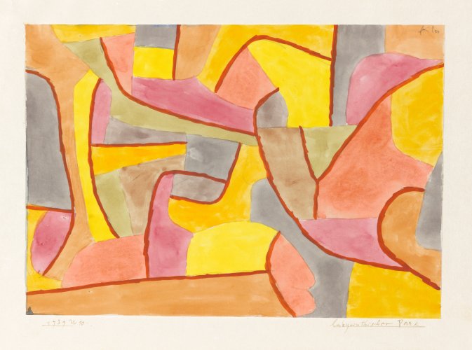 Paul Klee (1879 − 1940) Labyrinthischer Park, 1939, 270 Aquarell und Bleistift auf Papier auf Karton 20,9 x 29,7 cm Zentrum Paul Klee, Bern, Depositum aus Privatbesitz, Schweiz