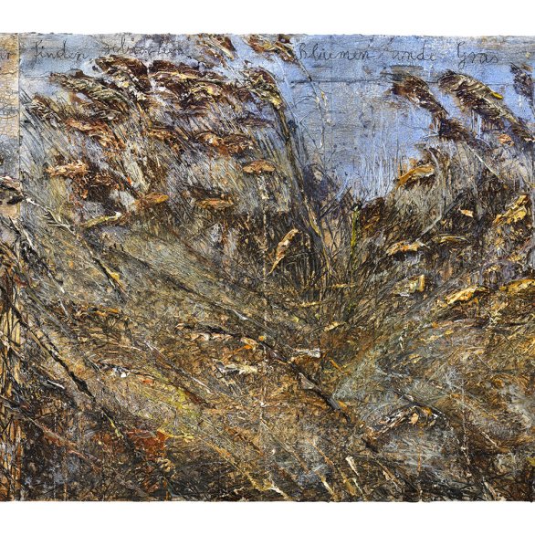 Anselm Kiefer · Under der Linden an der Heide, dâ unser zweier bette was dâ muget ir vinden schöne beide gebrochen bluomen unde gras, Tandaradei · 2019/20 · © Anselm Kiefer