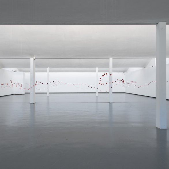 Katharina Hinsberg, Ich möchte eine Linie im Raum, Installation, 2019, Kunsthalle Göppingen, VG Bild-Kunst 2019