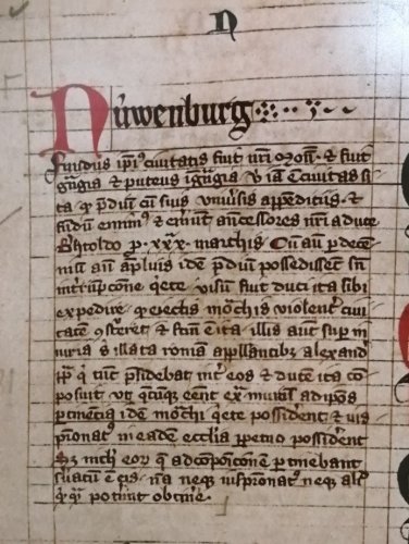 Notiz im Tennenbacher Güterbuch zur Stadtgründung (1317-1341)