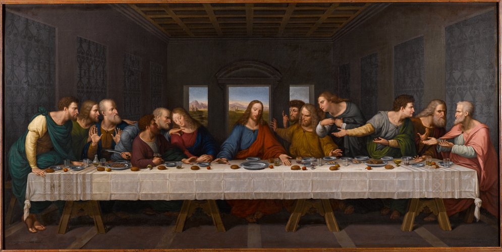 Egidius Mengelberg: Letztes Abendmahl nach Leonardo da Vinci, 1834, Museum Brot und Kunst. Foto: Micha Wolfson, Ulm
