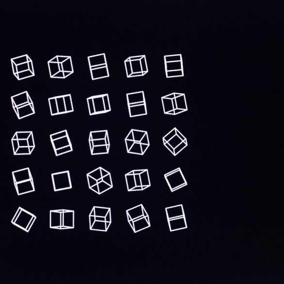 Manfred Mohr, Videostandbild aus Cubic Limit (1973-1974). Video, 4 Min., stumm. Foto: V. Dröber, © the artist.