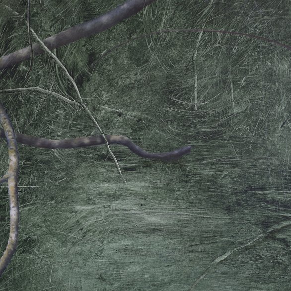 Abstrahierte Landschaftsmalerei von Linda Carrara, Öl auf Leinwand