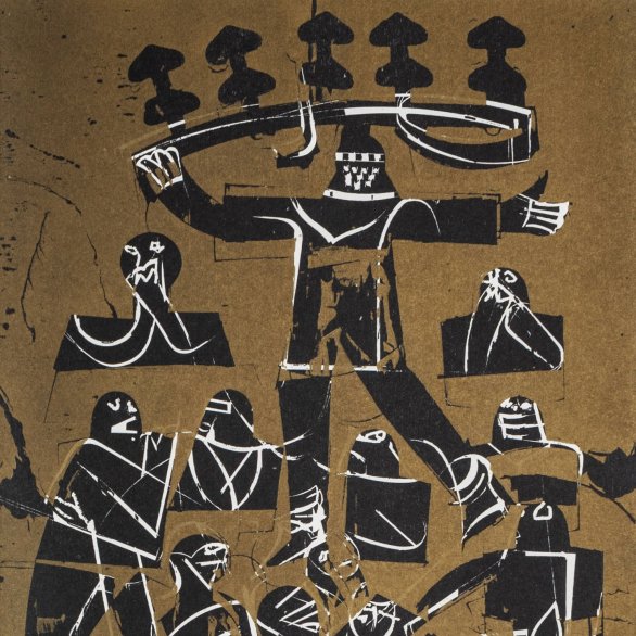 HAP Grieshaber, Bauernkrone HAP Grieshaber, Bauernkrone (Ausschnitt, 1975)