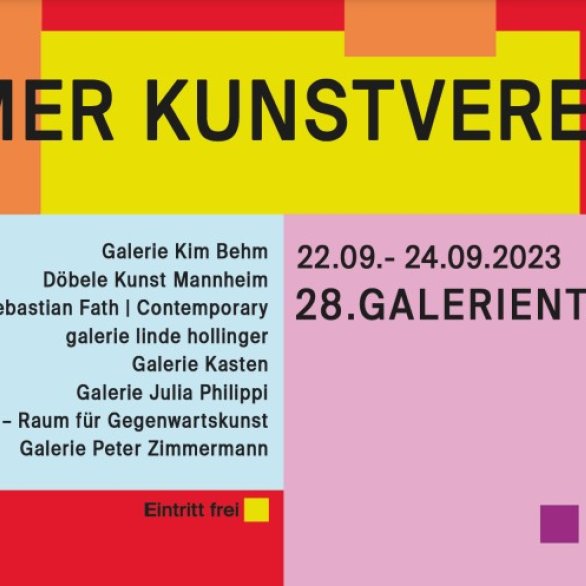 28. Galerientage im Mannheimer Kunstverein e.V.