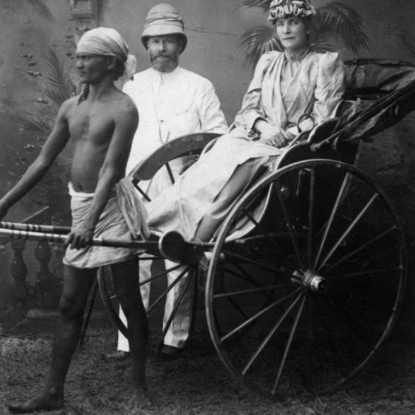 Geheimer Kommerzienrat Carl Reiß: zusammen mit Schwester Anna Reiß auf Reisen, Nachlass Carl  Reiß, Fotografie, 1880-1900 © MARCHIVUM