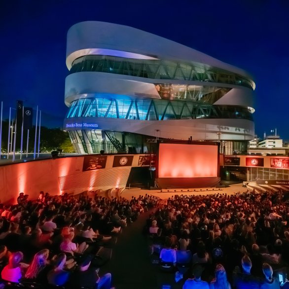 Open Air Cinema- Mercedes-Benz Museum
