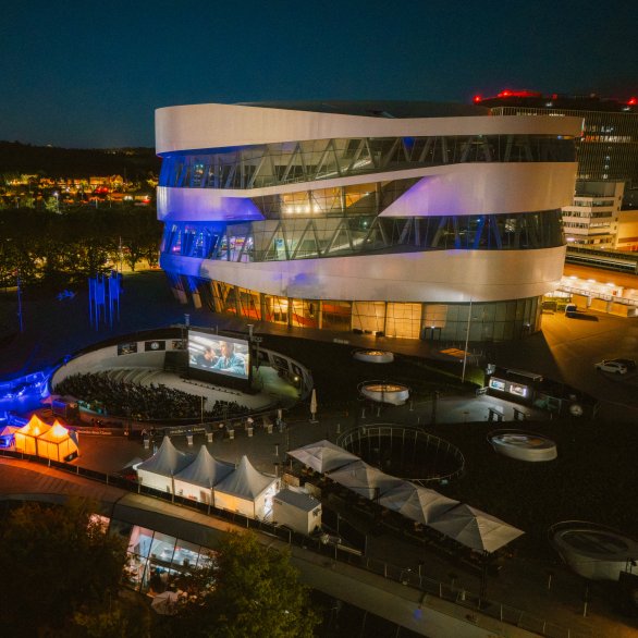 Open Air Cinema- Mercedes-Benz Museum