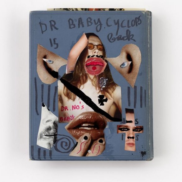 Couverture de livre, style de collage