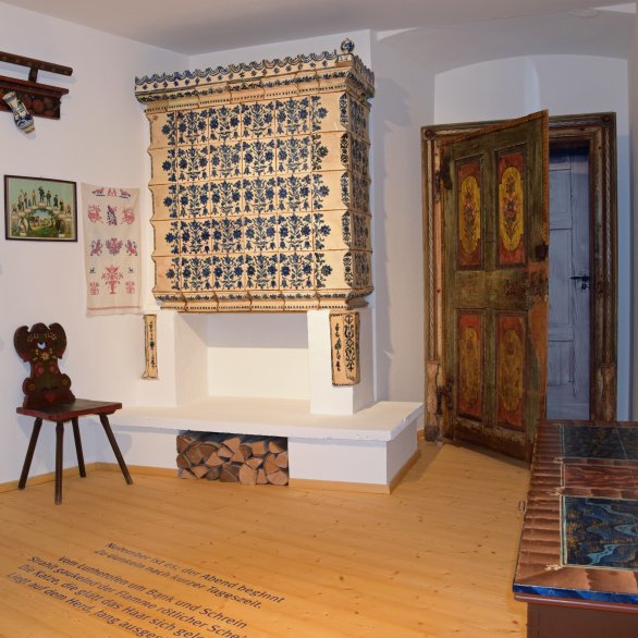 Blick in den Raum "Ländlicher Alltag". Foto: © Siebenbürgisches Museum, M. Lörz Blick in den Raum "Ländlicher Alltag". Foto: © Siebenbürgisches Museum, M. Lörz