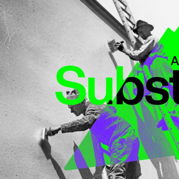 Flyer An die Substan, Bauhaus Dessau 100