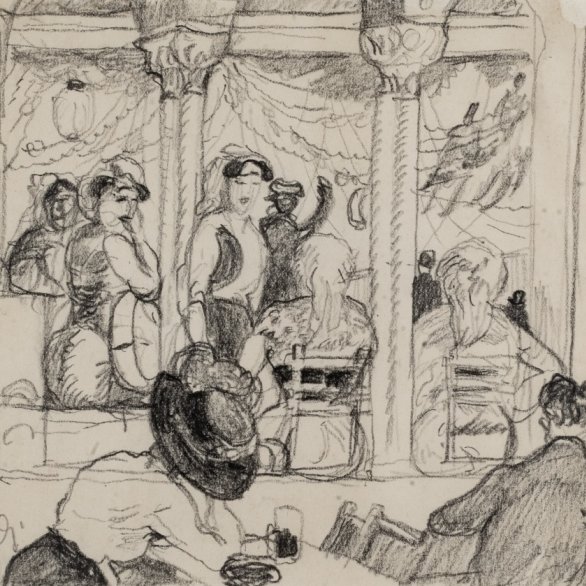 Rudolf Großmann, Café-Konzert, nach 1905, Privatsammlung, Foto Hans-Georg Merkel