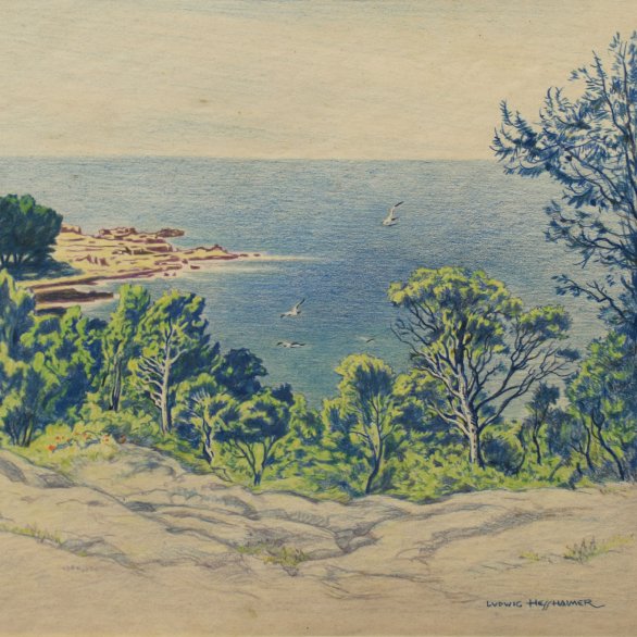 Ernst Graeser: Paar im Watt, 1912, Öl auf Karton, Siebenbürgisches Museum