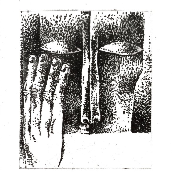 Gertrud Hornung: „Gesicht“, Litho-Sketch, um 1975, Siebenbürgisches Museum